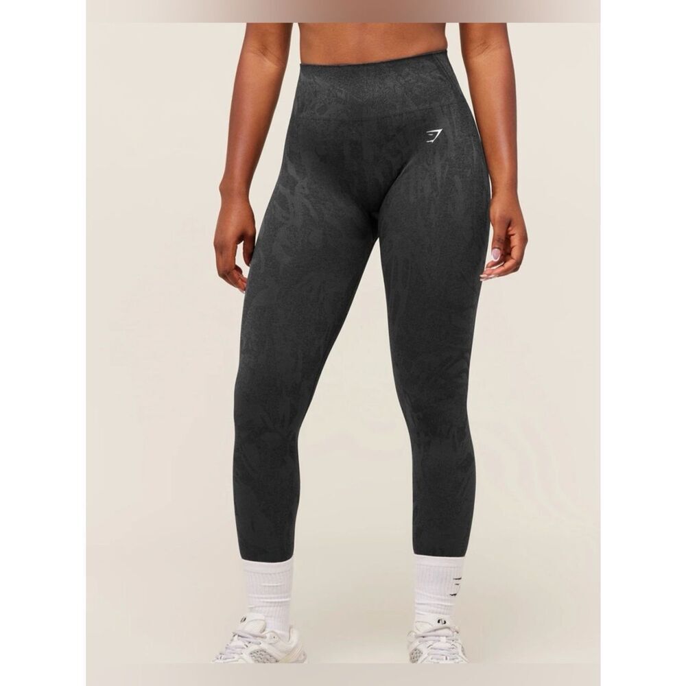 Gymshark Adapt Camo Seamless Leggings Black Small NWT IN PACKAGE